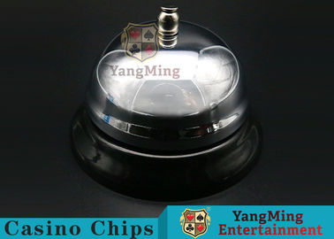 Buy Casino Dedicated Stainless Steel Silver Color Baccarat Table Call Bell For Casino Poker Table Games Metal Clap Call Bell online manufacture