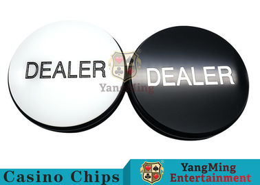 Texas Sculpture Poker Blind Buttons With Black And White Double - Sided Design