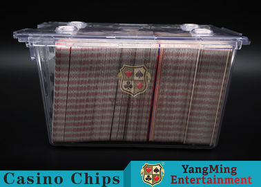 Buy Anti - Theft Transparent 8 Decks Poker Discard Holder For Card Entertainment online manufacture