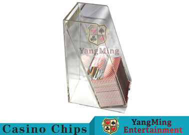 Casino Dedicated Poker Discard Holder , Playing Card Tray Holder For 2 Decks