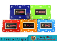 Circular / Square Shape Professional Poker Chip Set With 25 Pcs In A Shrink Roll
