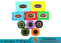 UV Anti - Fake RFID Casino Chips Customized Multi - Color With Number Stickers