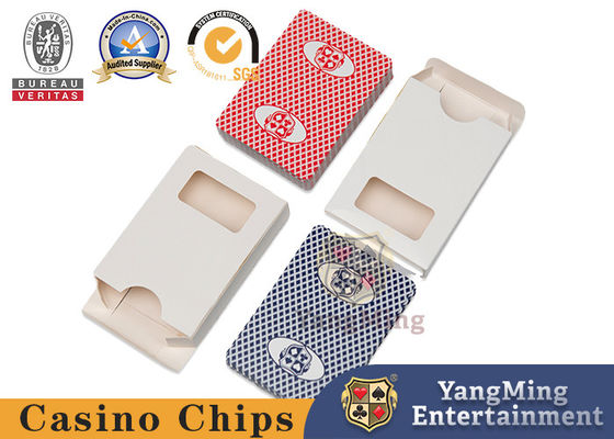 PVC Plastic Casino Playing Cards Customized Two-Color Elastic Black Heart Playing Cards