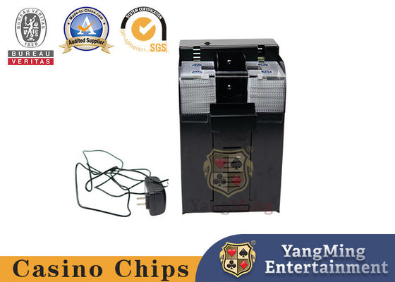 Buy Wear Resistant Casino Shuffling Machine Black Metal Texas Hold'Em Eight Deck Poker Card Casino Automatic Card Shuffler online manufacture