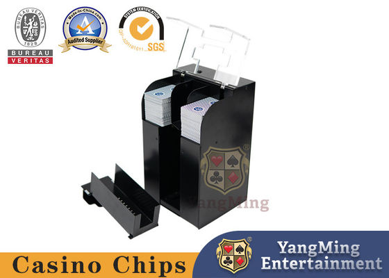 Buy Customized Electric Black Card Shuffling Machine 8 Pair Texas Hold'Em Poker Card Shuffler online manufacture