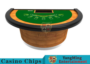 Buy Semicircular Design Black Jack Poker Table Standard Casino Game Table Can Be Designed online manufacture