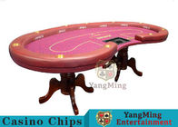 High Density Texas Holdem Poker Table , Casino Style Poker Table With Soft Touch