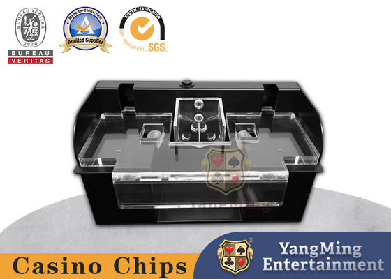 Black Metal Iron Poker Shuffler 2 Sets Automatic Design Texas Baccarat Poker Shuffler