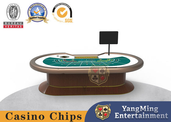 Buy Upgraded Design of Baccarat Poker Table Oval Casino Dragon Tiger Poker Card Game online manufacture