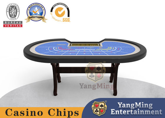 Buy 8-Person Baccarat H-Leg Folding Poker Table Baccarat Table Can Be Newly Customized online manufacture