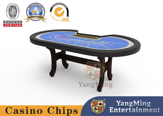 Buy 8-Person Baccarat H-Leg Gambling Poker Table Tablecloth Game Color Can Be Customized online manufacture