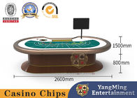 7-Person Baccarat Gambling Table Green Tablecloth Newly Customized Step Poker Game Table