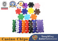 American Custom Made Casino Poker Chips With Dice 3.3mm Thickness