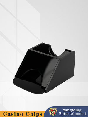 Buy All Black Acrylic Casino Table Black Jack Niuniu 1 Deck Poker Table Table Top Card Dealer online manufacture