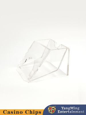 Buy Customized 1 Deck Casino Table Fully Transparent Acrylic Plastic Poker Dealer For Black Jack Games online manufacture