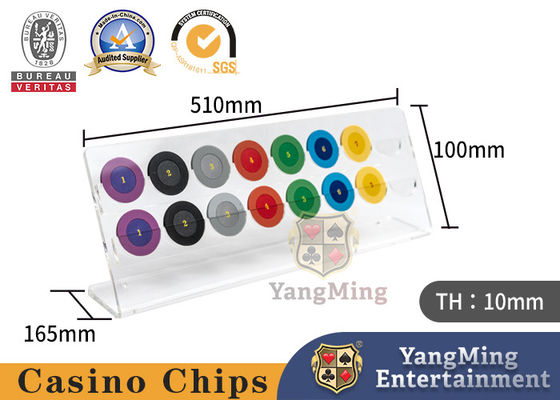 Buy Roulette Poker Table, Table Top, Chip Holder, Transparent Acrylic 40mm Poker Chip Display Stand online manufacture