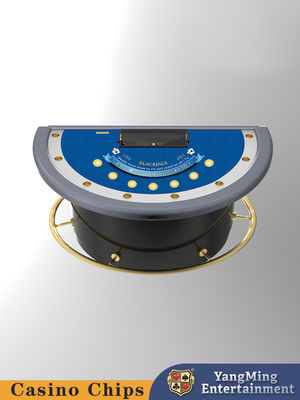 Buy Half Moon Black Jack Gambling Table, Blackjack Poker Table, Customized Design online manufacture