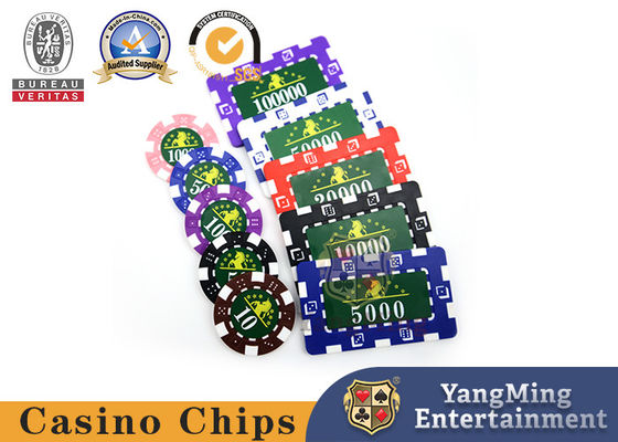 Buy Gambling Ceramic Poker Club UV RFID Chips Set Of 760 Pcs With Box online manufacture