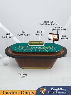 Buy Poker Casino Solid Wood Baccarat Table Poker Game Chips Chess Table online manufacture