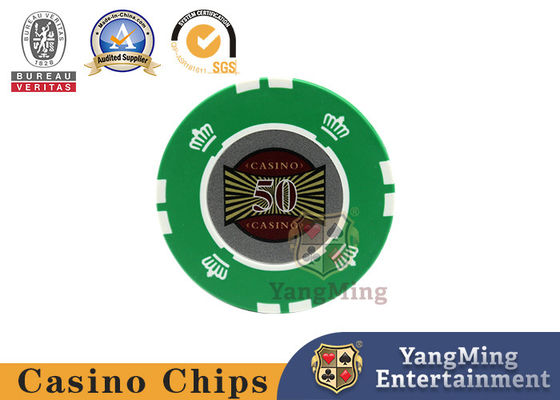 Buy UV Anti-counterfeiting RFID Casino Chips Customized Multi-color with Digital Stickers for Gambling Games online manufacture