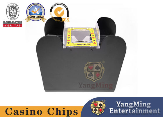 Buy Deluxe Texas Hold 'Em 88*63mm Playing Card Shuffler 1-2 Deck Battery Power Supply online manufacture