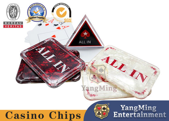 Buy HOT SALE 1PCS Acrylic Baccarat ALL IN Button Poker Cards Guard Casino Casino Table Bet Brand online manufacture