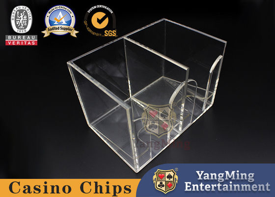 Buy High-Quality Transparent Thick Acrylic 8 Pairs Of Solitaire Waste Card Box Manufacturers Design And Customize Poker Table Game Accessories online manufacture