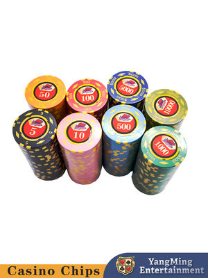 Buy Stock Sale USA ABS Texas Hold'em Digital Sticker Chips Casino Entertainment Game Countertop Chip Set online manufacture