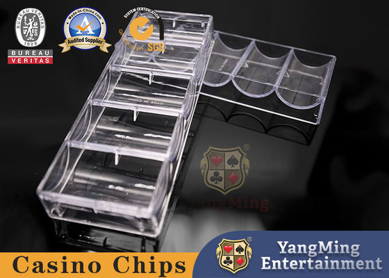 Buy Factory Fully Transparent Clear Acrylic Aluminum Poker Chip Case With Chip Tray Fix 100 Round Chips online manufacture