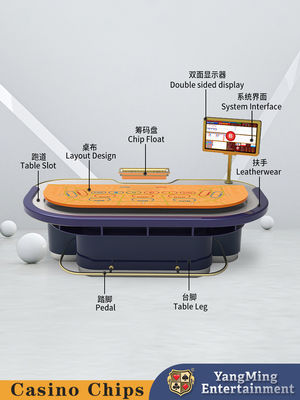 Buy Professional Quality Waterproof Flame Retardant Table Baccarat Gambling Table Support Color Logo Pattern Printing Customized online manufacture