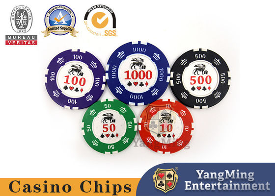 Buy 760 Pieces Of American Iron Core Clay Chip Set Clay Frosted Sticker Chip Texas Anti-Counterfeit Chip Game Currency Factory Spot online manufacture