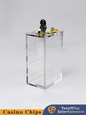 Buy Brand New Acrylic 8 Deck Locking Cutting Box Entertainment Poker Table Table Customized Locking Waste Card Cutting Box online manufacture