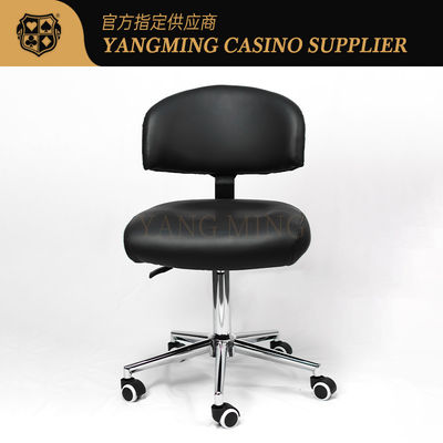 Buy Deluxe Customized Black Pulley Lottery Chair Casino Club Poker Game Chair online manufacture