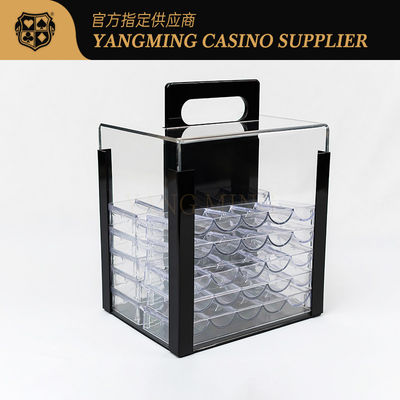 Buy 1000 Casino Poker Clay Chip Clear Acrylic Poker Chip Carrier-Includes 10 Chip Racks online manufacture