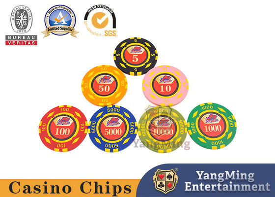 Buy 10,000Pcs 11.5g Clay Poker Chip Sets With Aluminum Case For Gambling Games online manufacture