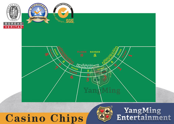 Buy Semi-Circular Baccarat 8 Players No 4 Game Professional Waterproof Tablecloth In Stock Texas Hold'Em Dragon Tiger Layout online manufacture