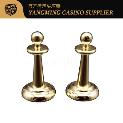 Buy Gold Electroplated Metal Betting Tokens for Casino Roulette Table Games online manufacture