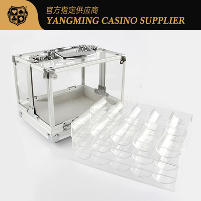 Buy Manufacture'S New Customized 600-Capacity Poker Chip Case - Clear Acrylic Storage With 6 Trays online manufacture