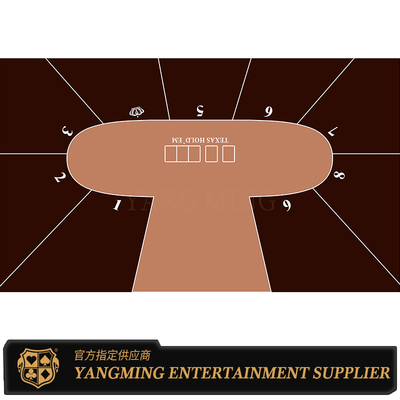 Buy Luxury Gambling Tablecloth Texas Hold'Em 9 Player Waterproof Game Tablecloth Design Customized online manufacture