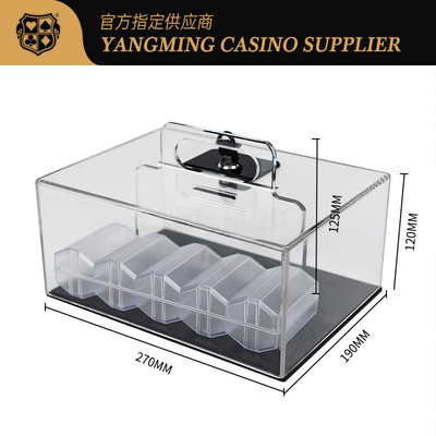 Buy Acrylic Poker Chip Holder - 400 Capacity Texas Hold'em Storage Case online manufacture