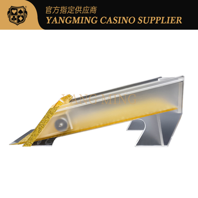 Buy Deluxe Gold 8 Decks Poker Dealer Baccarat Dragon Tiger Table Game For Casino Game online manufacture