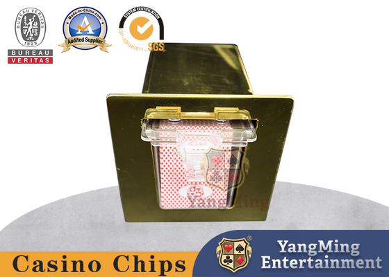Buy 88*63mm Playing Cards Holder / Metal Discard Carrier Box Triangle Shape online manufacture