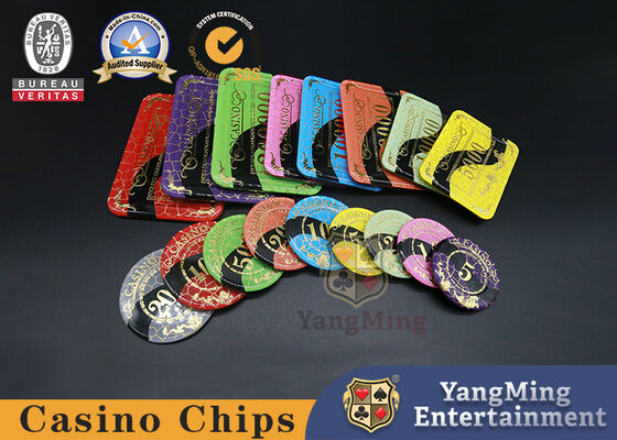 Buy Win Bronzing / Crystal Acrylic Poker Chips For Casino Poker Club Chips online manufacture