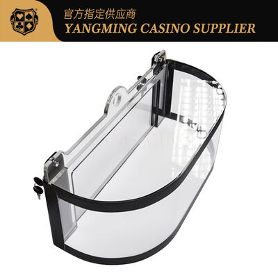 buy Acrylic Thicken Chips Carrier Roulette Wheel Gambling Table Dedicated Casino Chips Dealer Holder online manufacture