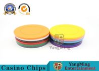 Lightweight ABS Hotstamping Logo Dice Poker Chip / Colorful Roulette Poker Chips
