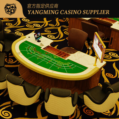 Buy Luxury Custom Baccarat Table Professional Casino-Grade Gaming Table for Sale online manufacture