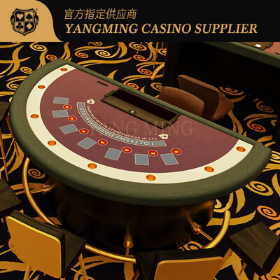 Buy Customizable Semi-Circular 7-Card Poker Table for Gaming Fun online manufacture