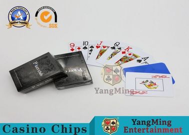 100 Texas Holdem 100% Waterproof Casino Playing Cards For Entertainment Customized Package