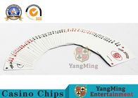 0.3mm Thickness Casino Poker Cards , Jumbo Index 100% Black Core Papper Playing Cards