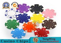 PMS Printing Casino Poker Chips Abs Plastic Inner Steel Core Environmental Protection Material